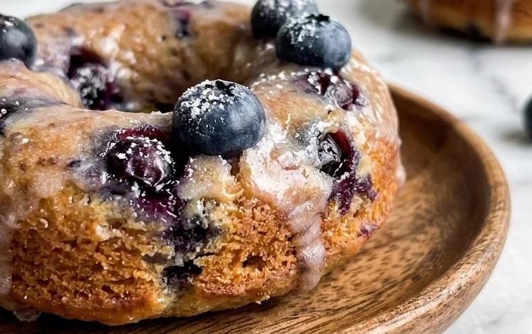 Blueberry Cake Donuts