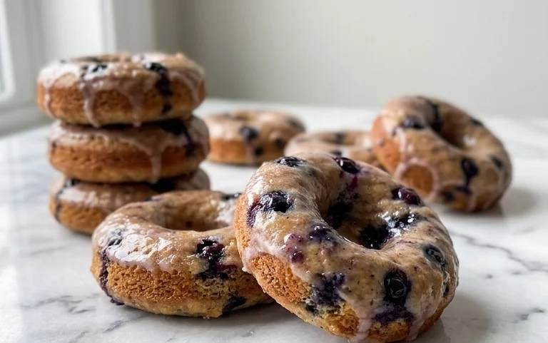 Blueberry Cake Donuts
