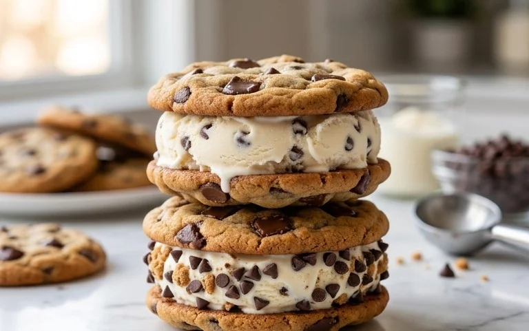 Cookie Ice Cream Sandwiches (Like a Chipwich!)