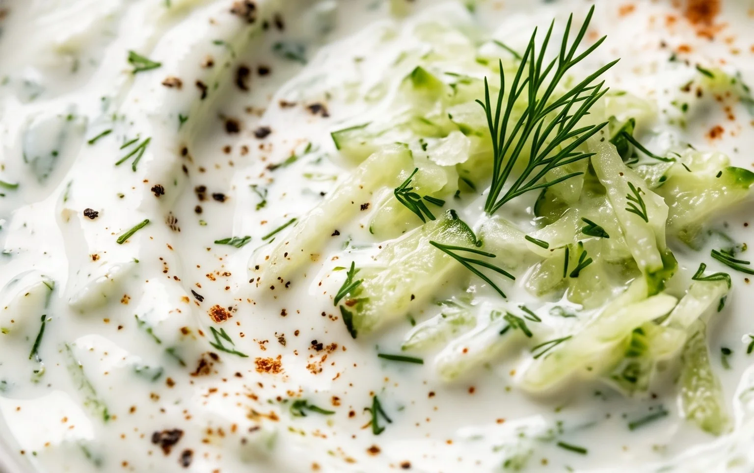 Cucumber Dip with Sour Cream and Dill