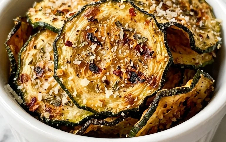 Crispy Baked Zucchini Chips