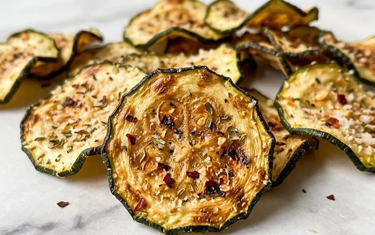 Crispy Baked Zucchini Chips