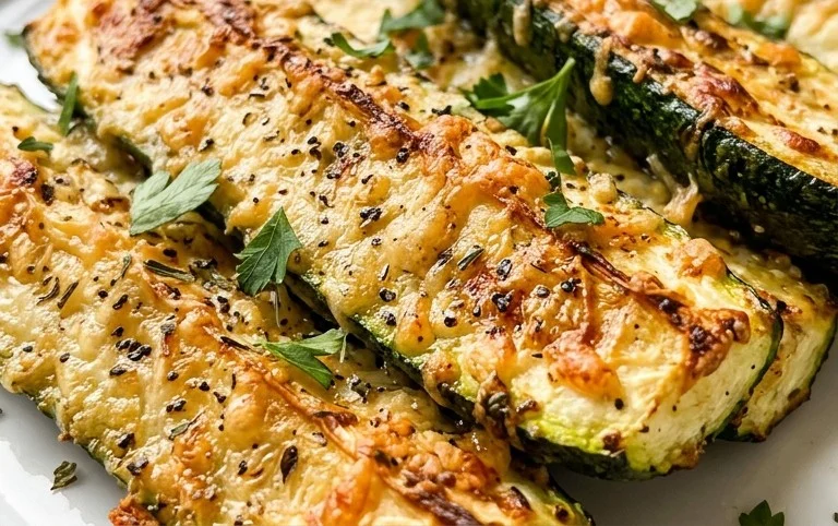 Oven Roasted Parmesan Zucchini 