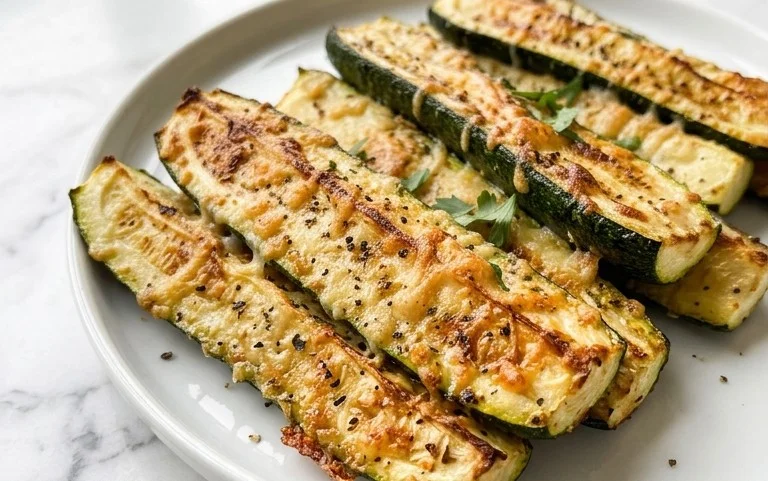 Oven Roasted Parmesan Zucchini 