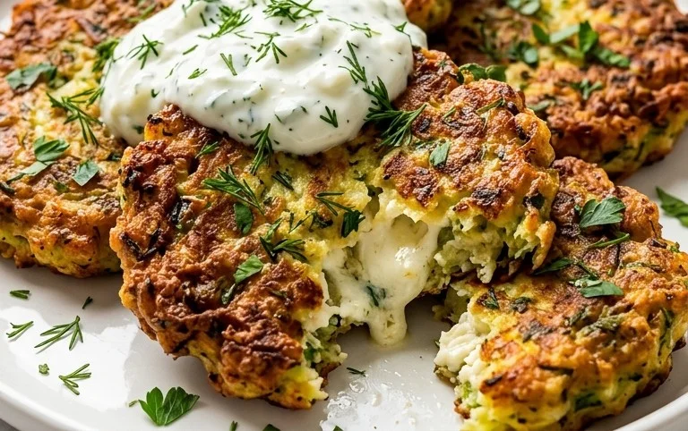 Kolokithokeftedes (Greek Zucchini Fritters)