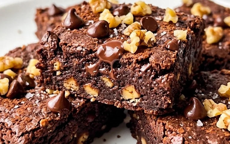 Flourless Chickpea Brownies (Vegan & Gluten Free)