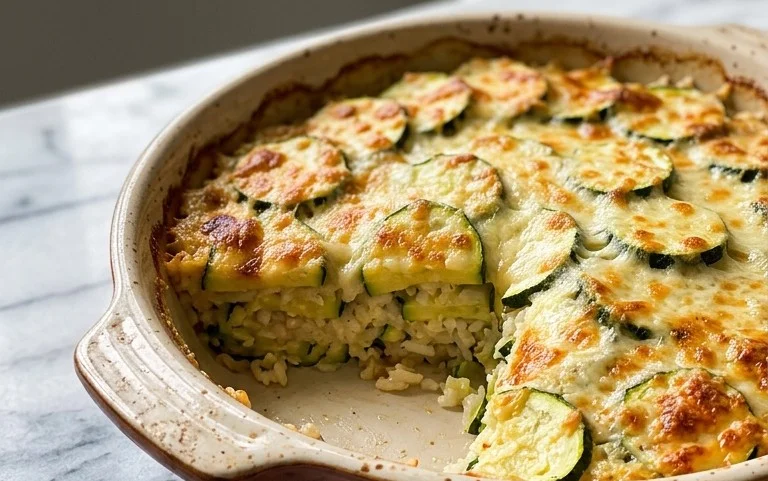 Julia Child's Zucchini and Rice Gratin (Tian de Courgettes au Riz)