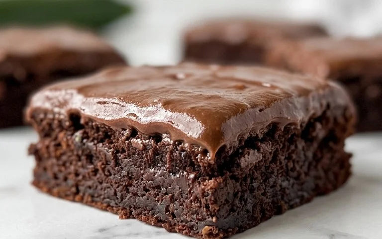 Zucchini Brownies with 1 minute Frosting!
