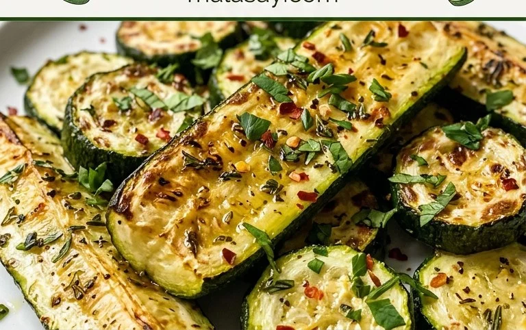 Simple Herb-Infused Roasted Zucchini Recipe
