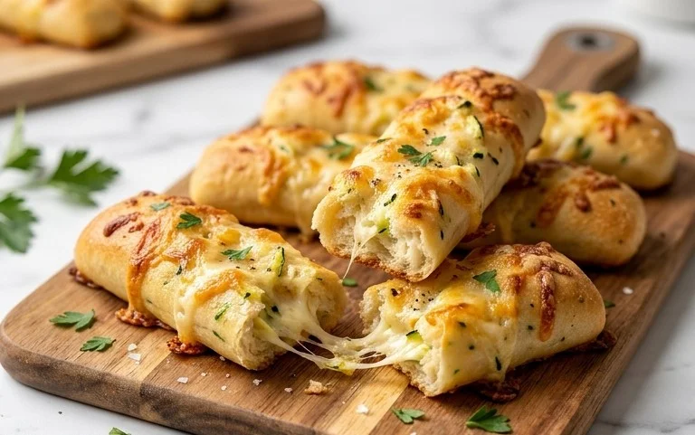 Cheesy Zucchini Breadsticks