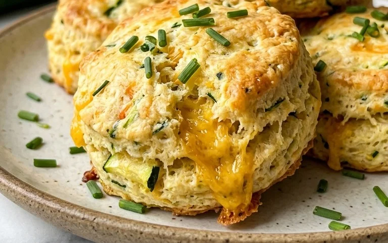 Zucchini Cheddar Biscuits