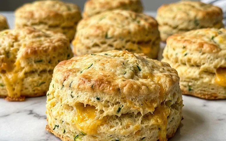 Zucchini Cheddar Biscuits
